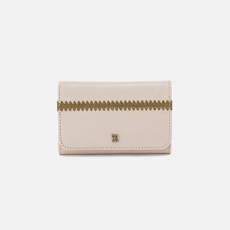 Jill Trifold Wallet- Pale Flax