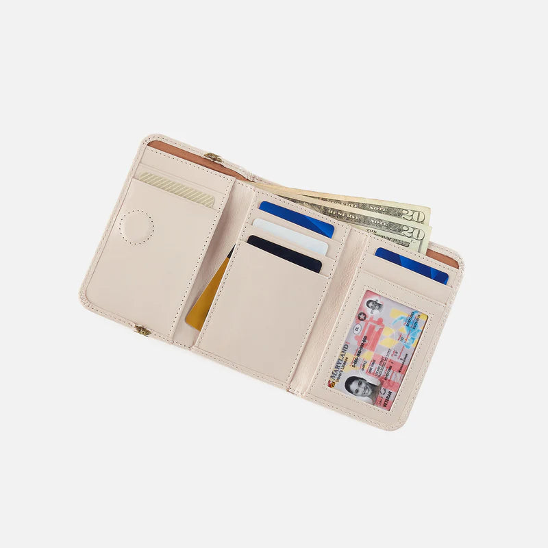 Jill Trifold Wallet- Pale Flax