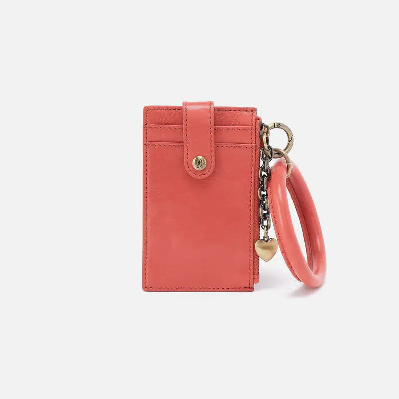 Ring Credit Card Wristlet- Pink Mirage