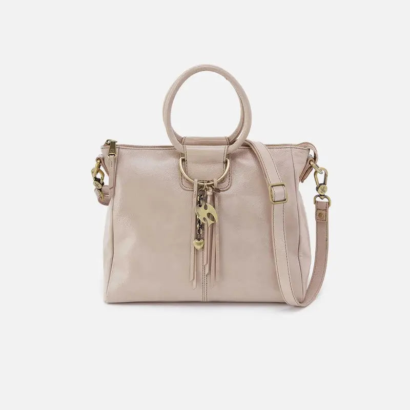 Sheila Medium Satchel- Stone Gloss