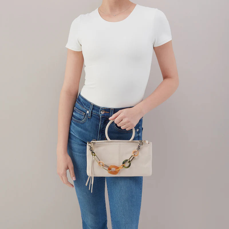 Sable Crossbody With Charm- Pale Flax
