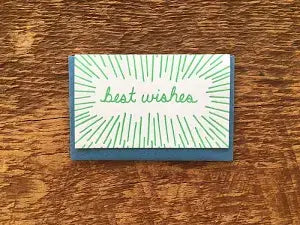 Best Wishes Enclosure Card
