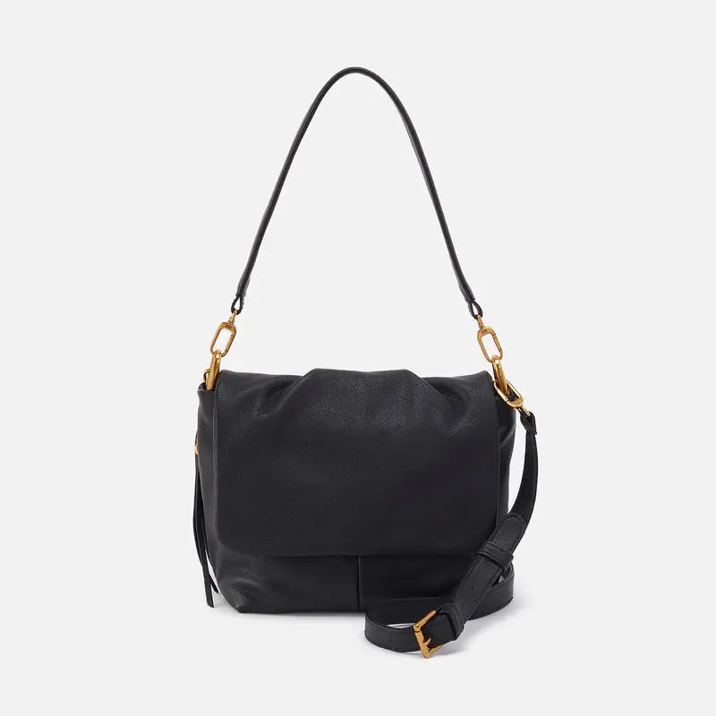 Harley Convertible Shoulder Bag- Black