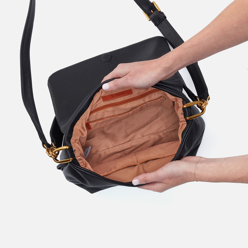 Harley Convertible Shoulder Bag- Black