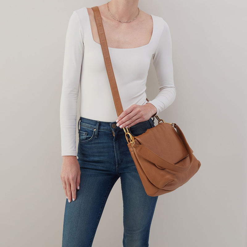 Harley Convertible Shoulder Bag- Warm Honey