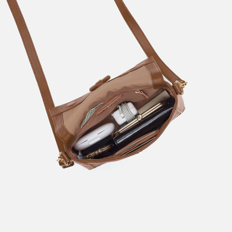 Austin Flap Crossbody- Timber Brown