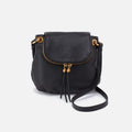 Fern Zip-Flap Crossbody- Black