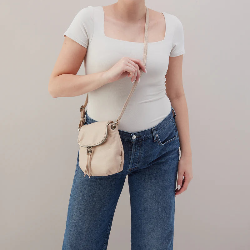 Fern Zip-Flap Crossbody- Stonewash