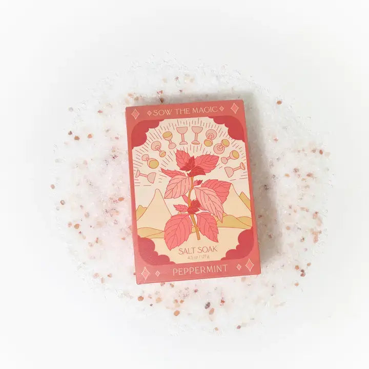 Peppermint Tarot Salt Soak
