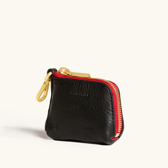 Syd Pouch-Black-BG-Red Zip