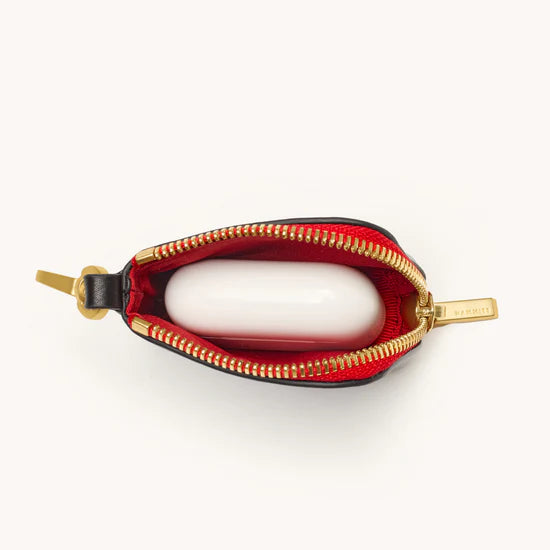 Syd Pouch-Black-BG-Red Zip