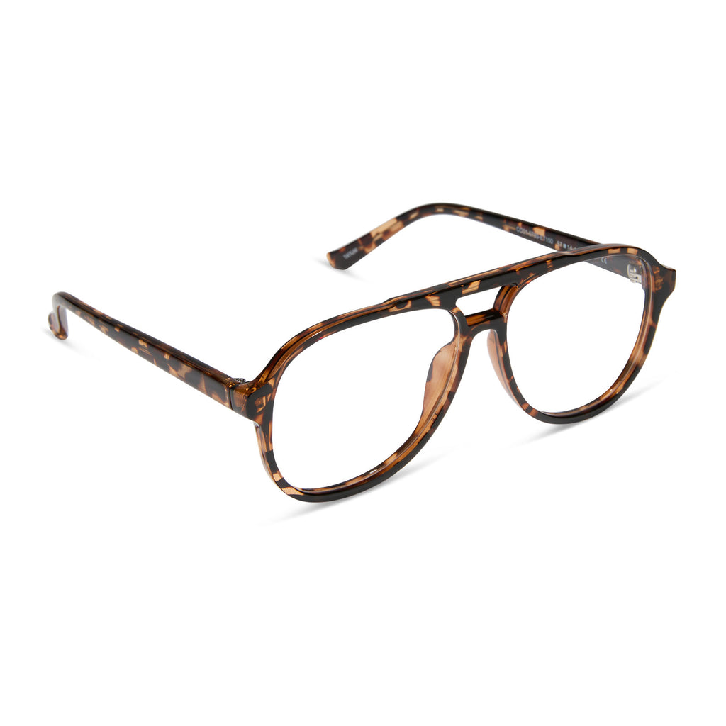 Tatum espresso tortoise + blue light reader 3.0