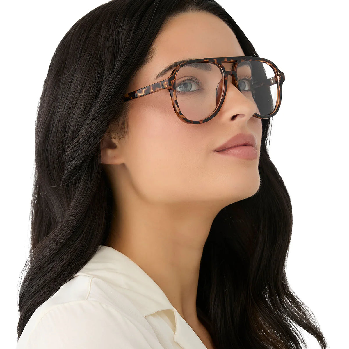 Tatum espresso tortoise + blue light reader 3.0