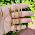 Curb Cuban Links Chain- GF- 17.5in