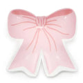 Ceramic Trinket & Jewelry Tray- Pink Ribbon Bow