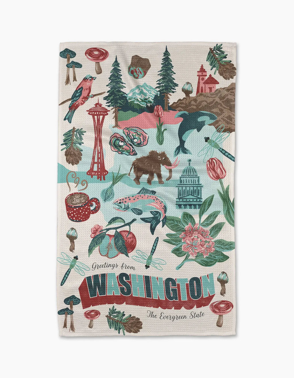 Tea Towel- Greetings from Washington