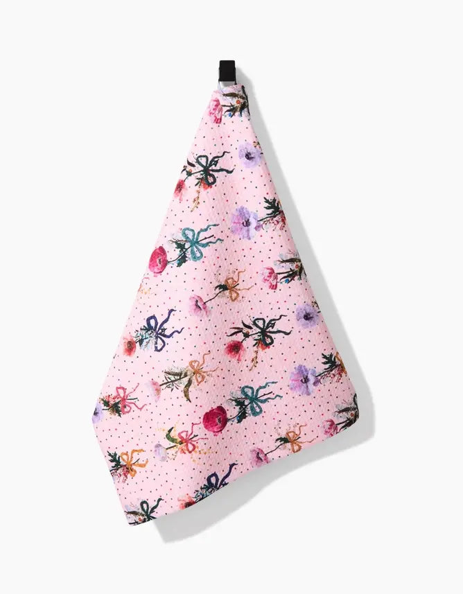 Tea Towel- Bows and Dots