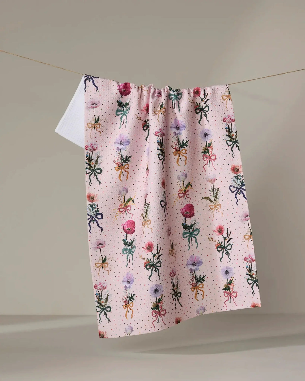 Tea Towel- Bows and Dots
