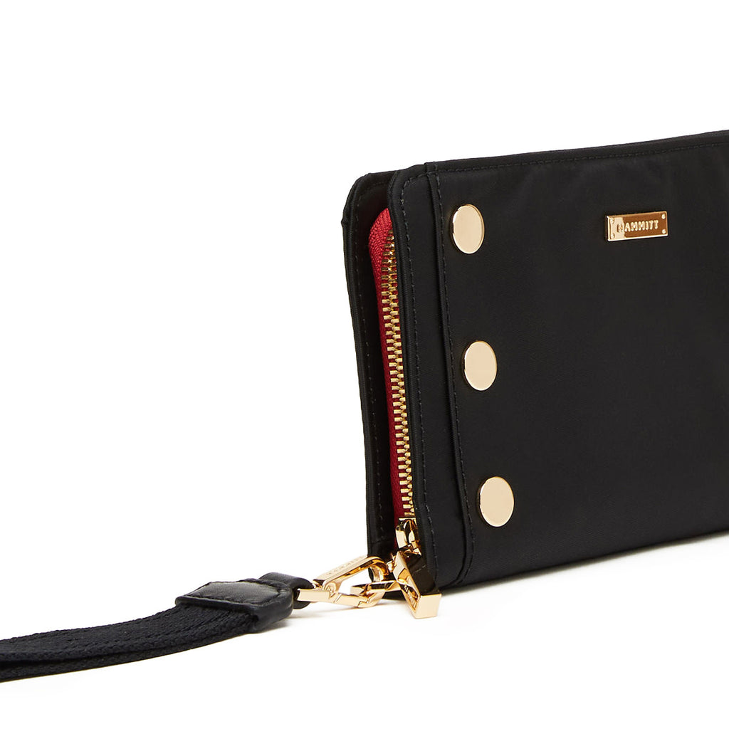 Bryant Wallet-Black Nylon Cargo-G-Red Zip