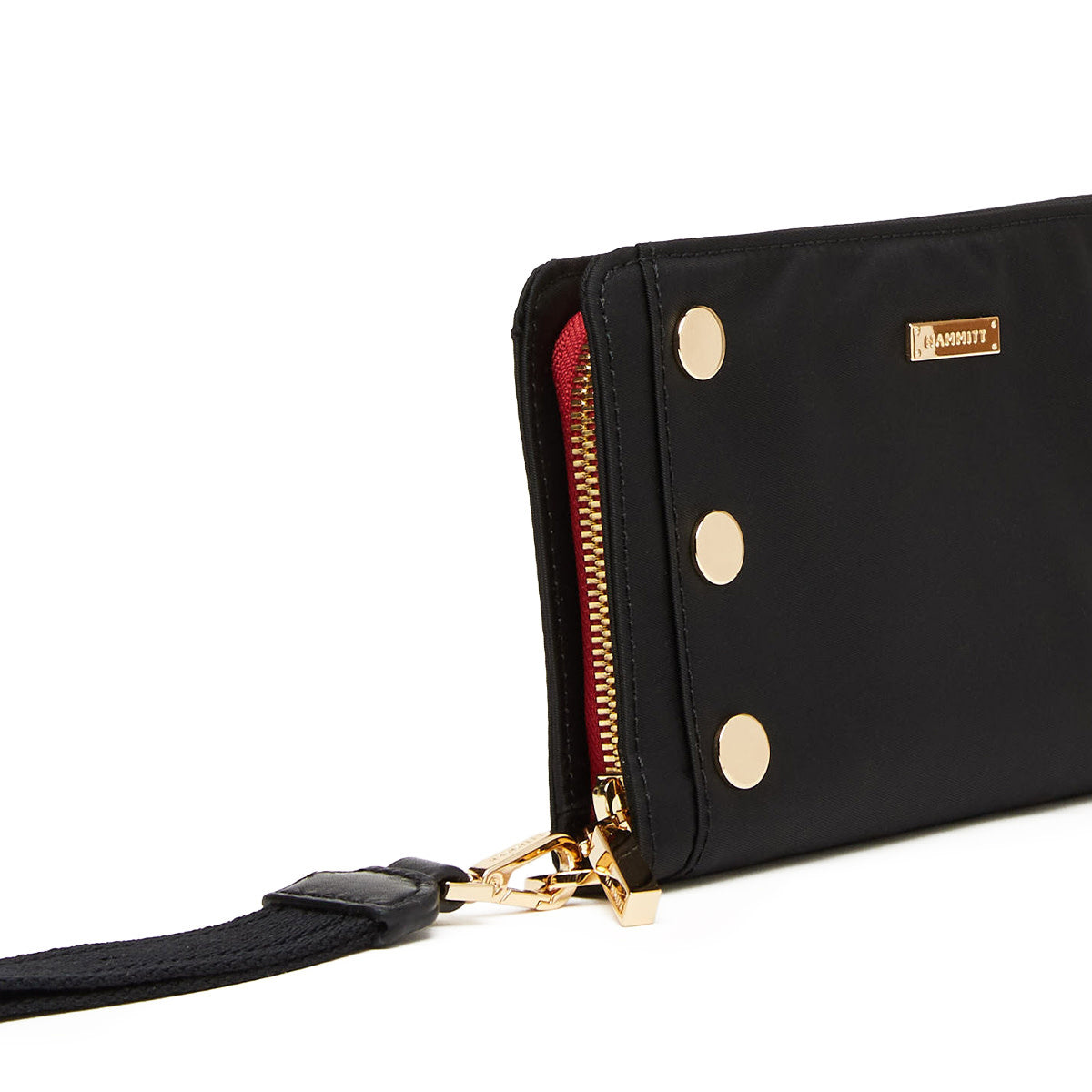 Bryant Wallet-Black Nylon Cargo-G-Red Zip