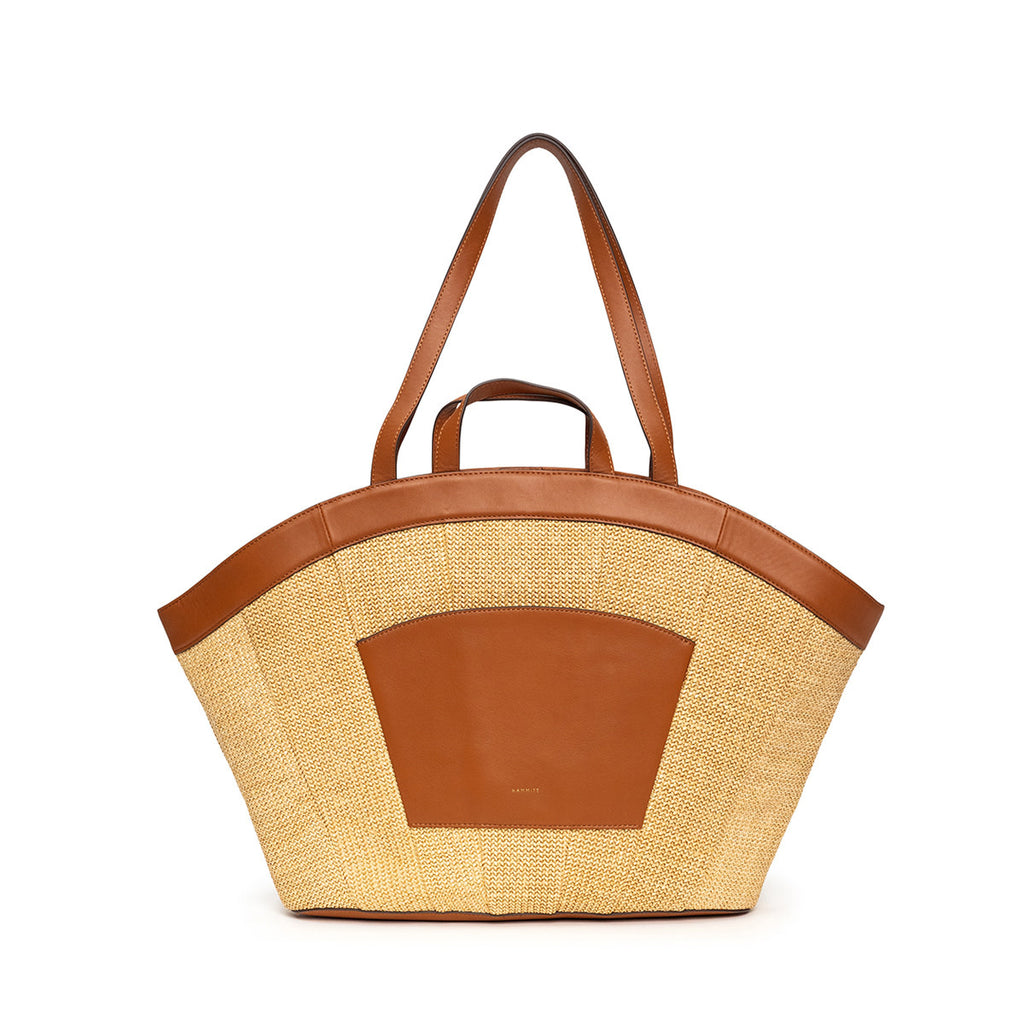 Shelley Resort Tote-Cocoa Raffia-G