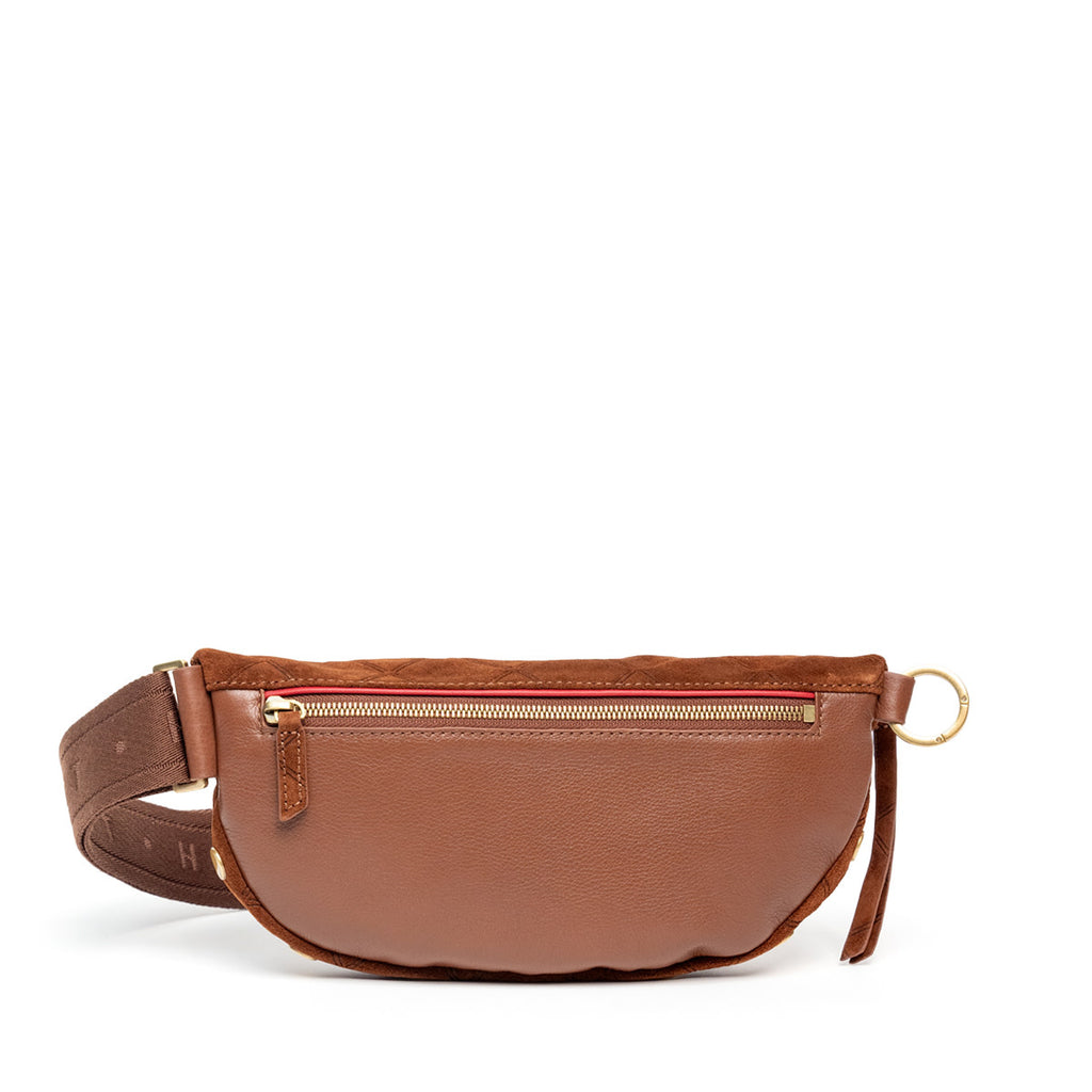 Charles Crossbody Med-Chocolate Diamond Suede-AG