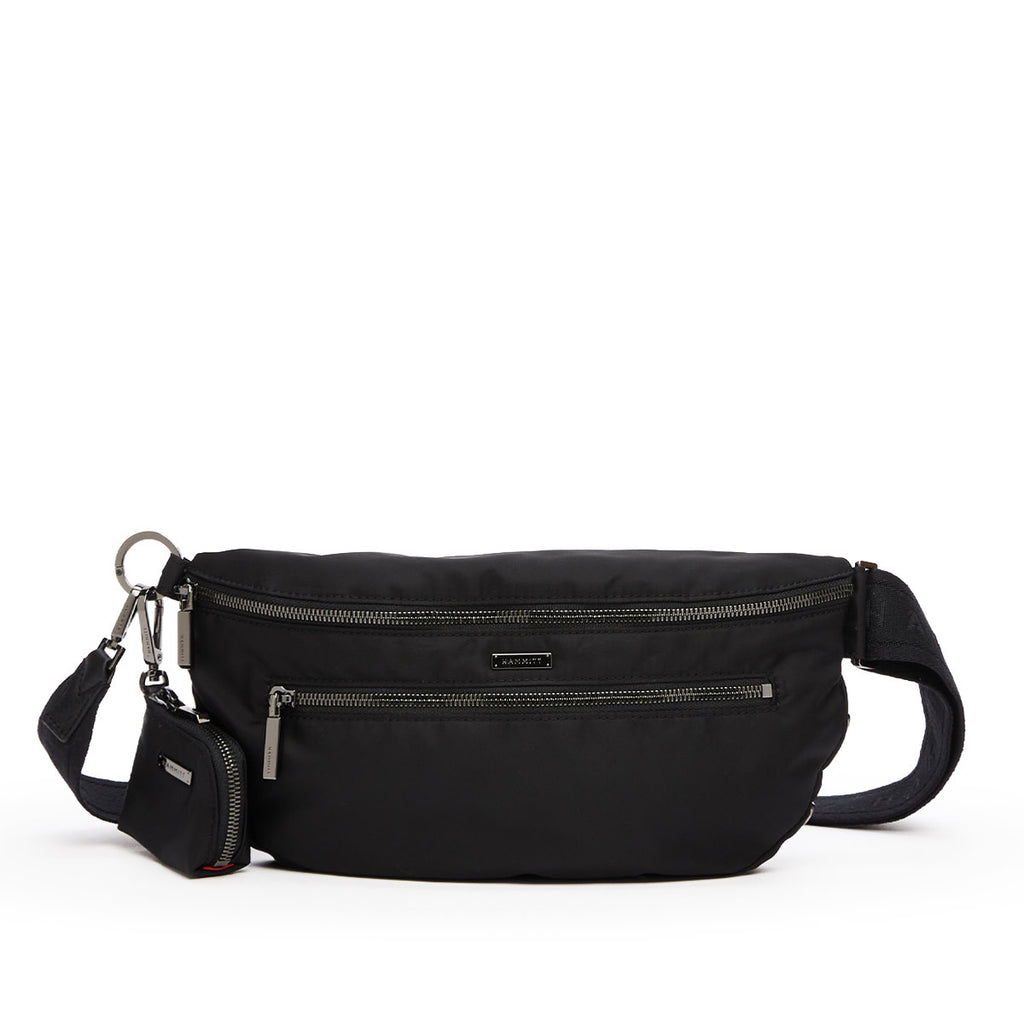 Charles Crossbody Lrg- Black Nylon- GM