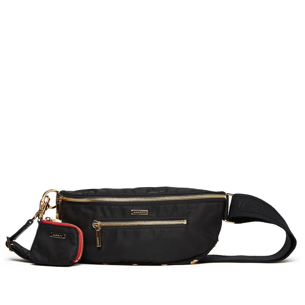 Charles Crossbody Med-Black Nylon Cargo-G