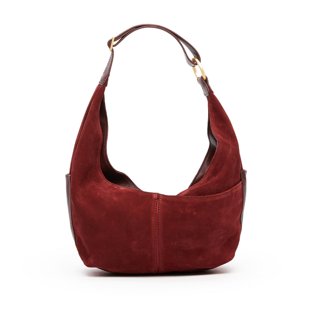Tom Zip Med-Cherrywood Suede-BG