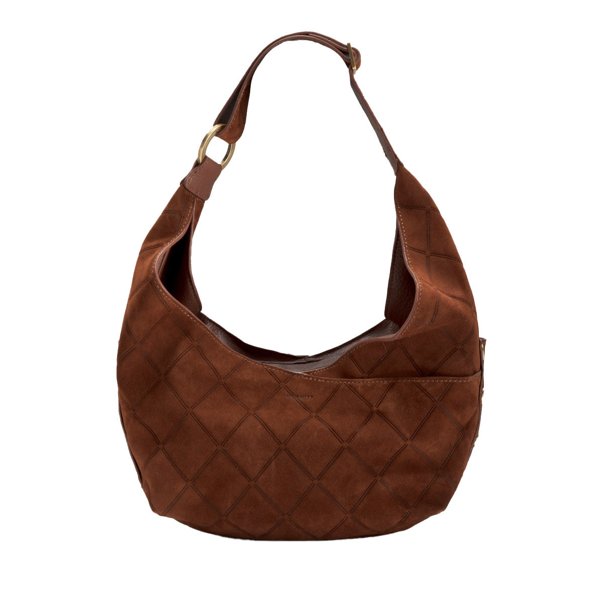 Tom Zip Med- Chocolate Diamond Suede- AG