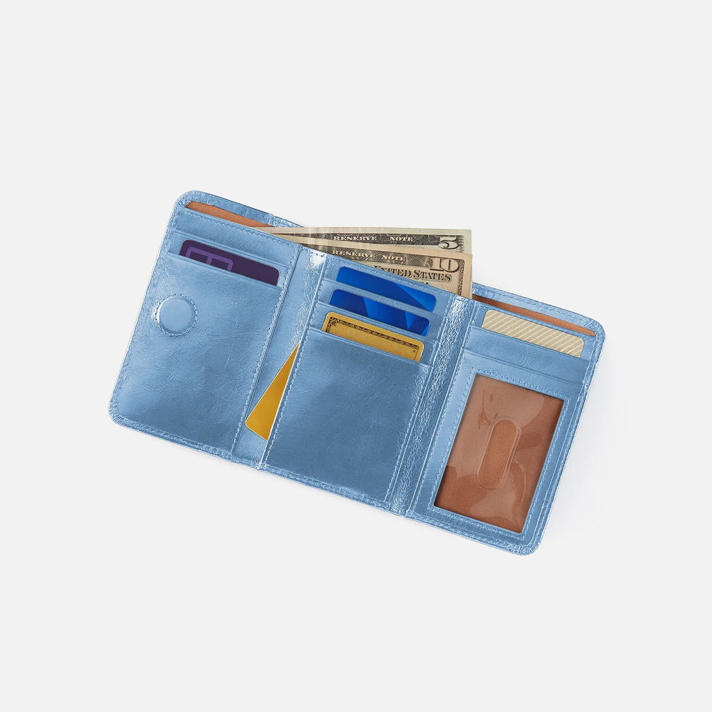 Jill Trifold Wallet- Faded Denim