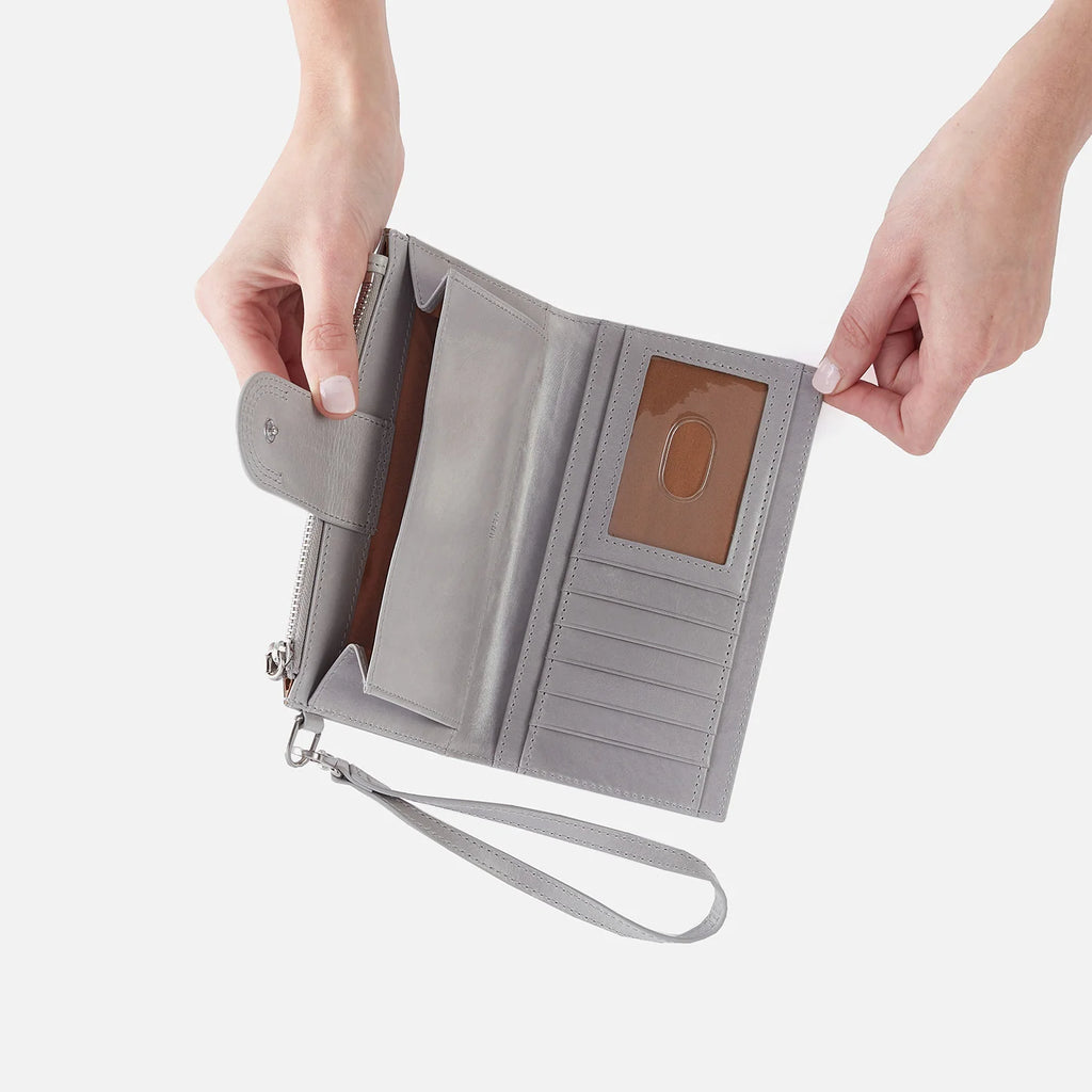 Kali Phone Wallet Vintage Leather Light Grey