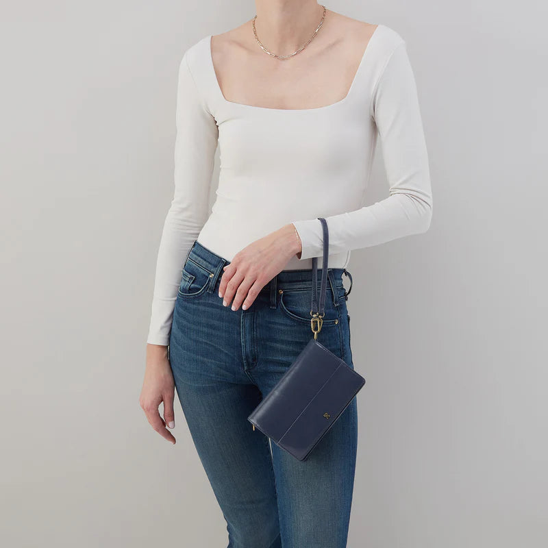 Jill Phone Crossbody- Blue Stone