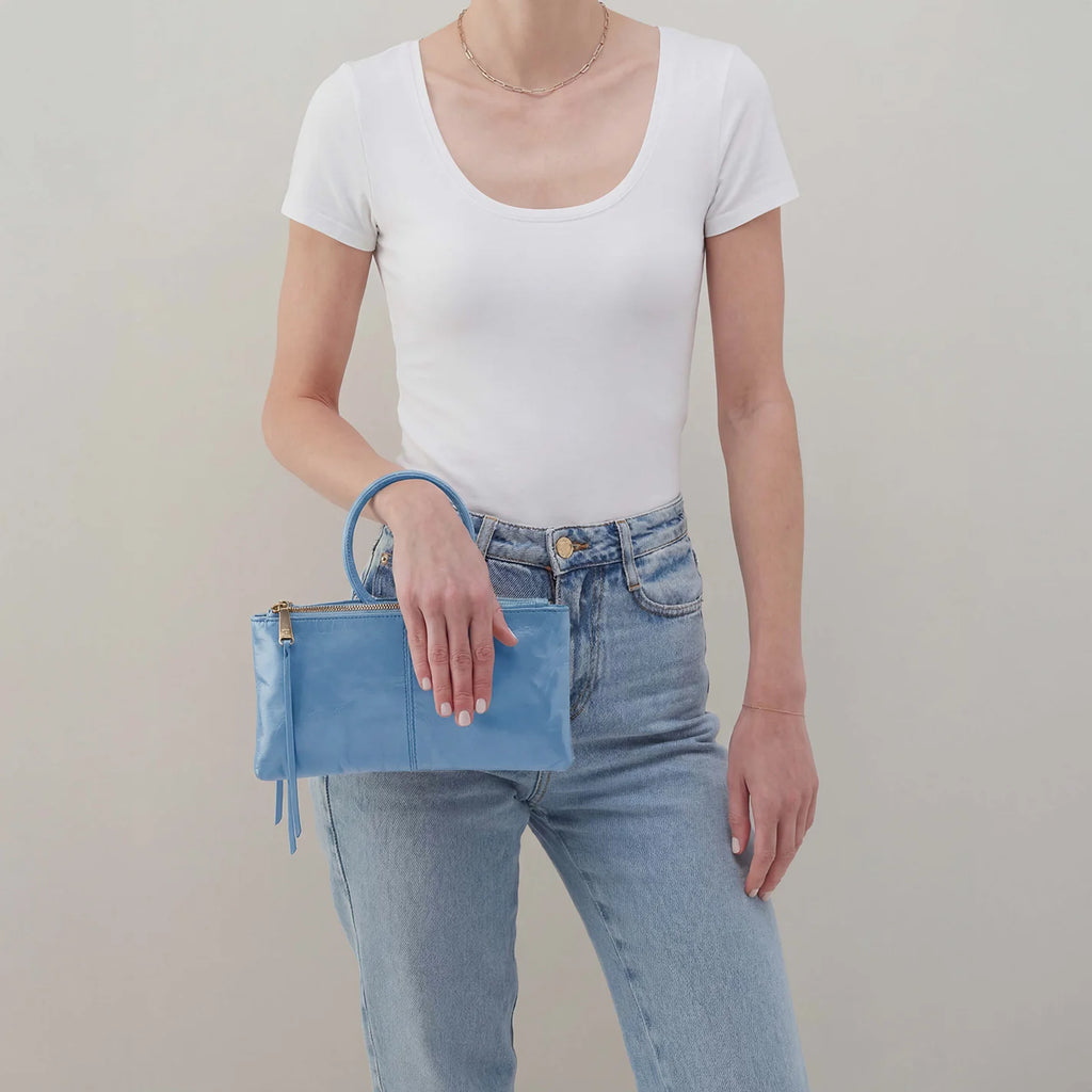 Sable Crossbody- Faded Denim