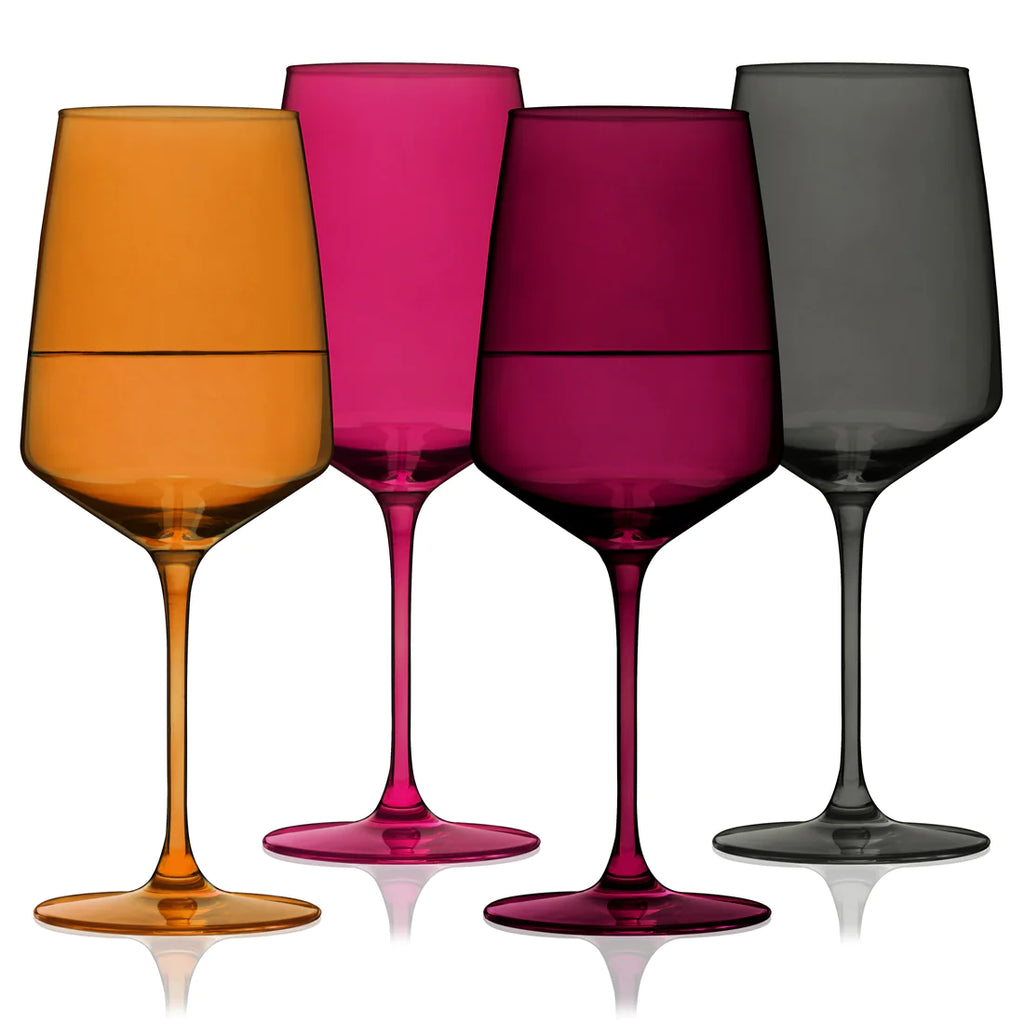 Sunset Noveau Reserve Crystal Wine Glasses (Set of 4)