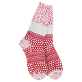 Holiday Gallery Textured Crew- Peppermint Multi