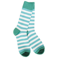 Weekend True Stripe Crew- Frosty Spruce