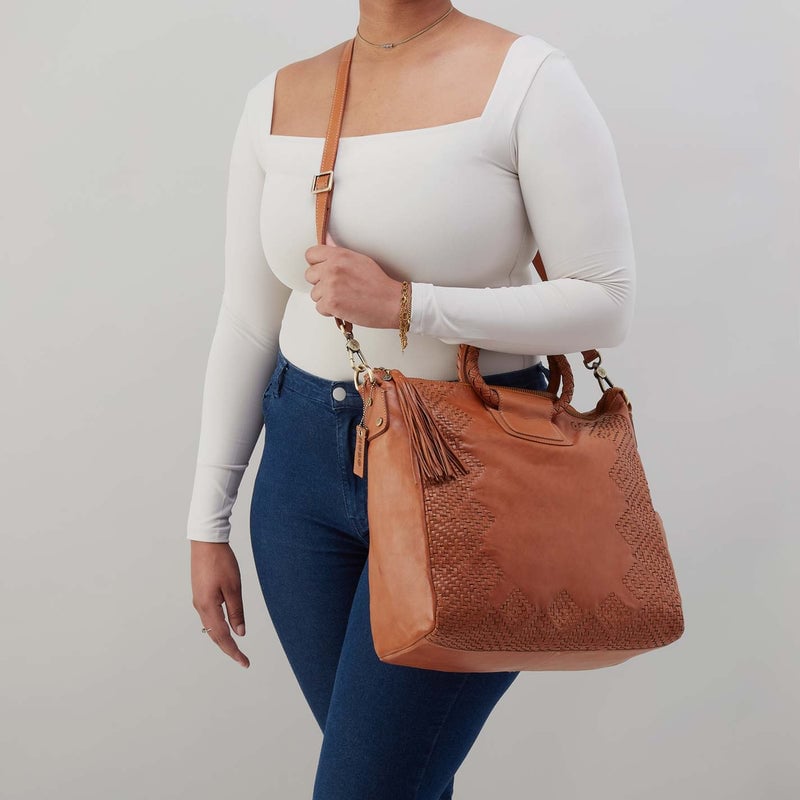 Sheila Large Satchel- Harvest Wheat