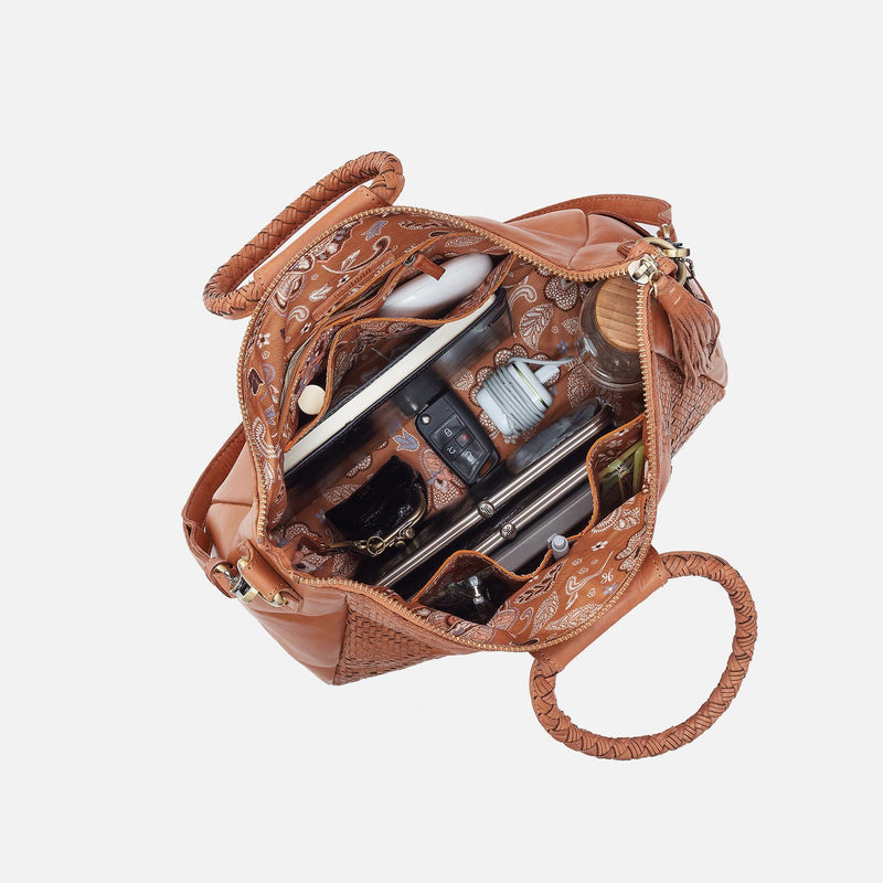 Sheila Large Satchel- Harvest Wheat