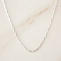 X Small Paperclip Chain - Bright Silver